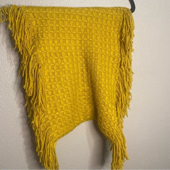 Nwt mustard fringe infinity scarf - Picture 1 of 5